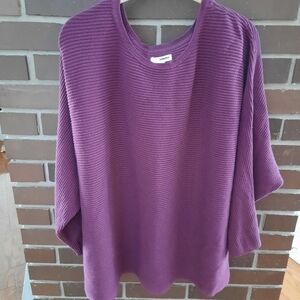 SONOMA Women's 3X Knit Sweater Plum/Burgundy